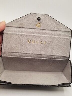 Gucci GG Monogram Tri-Fold Fold Flat Eyeglass Case